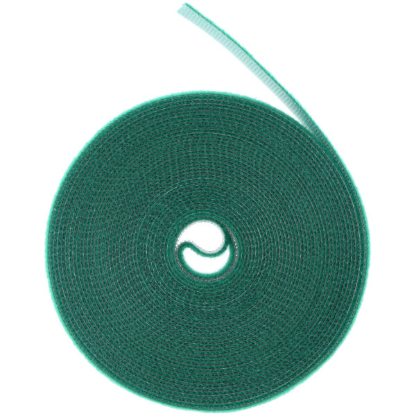 Green velcro fastening tape for plants