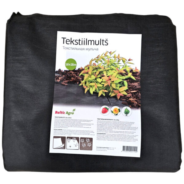 Ground Mulch Cover 1,6x20 m black