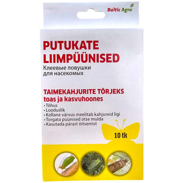 Liimpüünis kollane liblikas