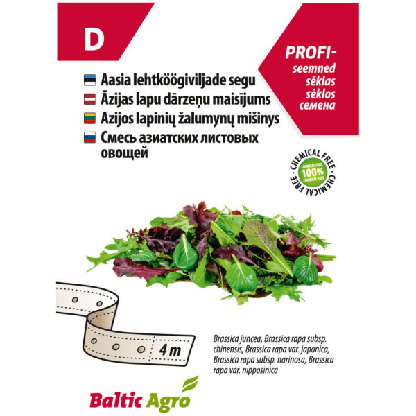 Aasia lehtköögiviljade segu seemnelindil