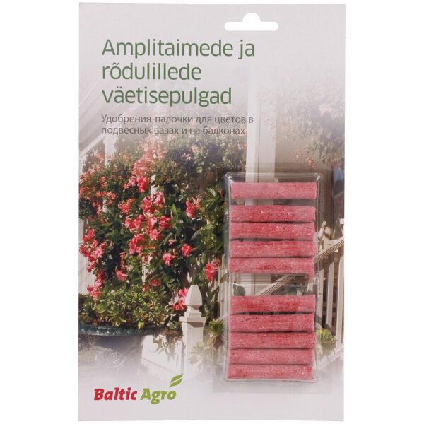 Ampli- ja rõdulillede väetisepulgad