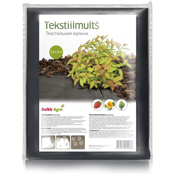 Tekstiilmultš 3,2 x 5 m