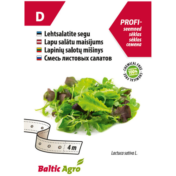 Lehtsalatite segu seemnelindil