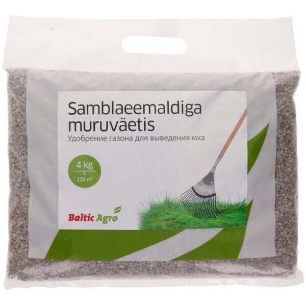Moss control fertilizer for lawns 4 kg