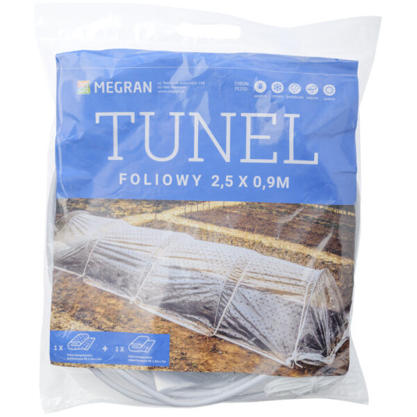 Growth tunnel with two films 0.9x2.5 m