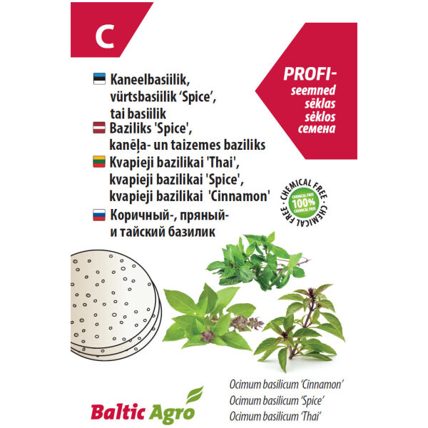Kaneel-, vürts- ja tai basiiliku kettad
