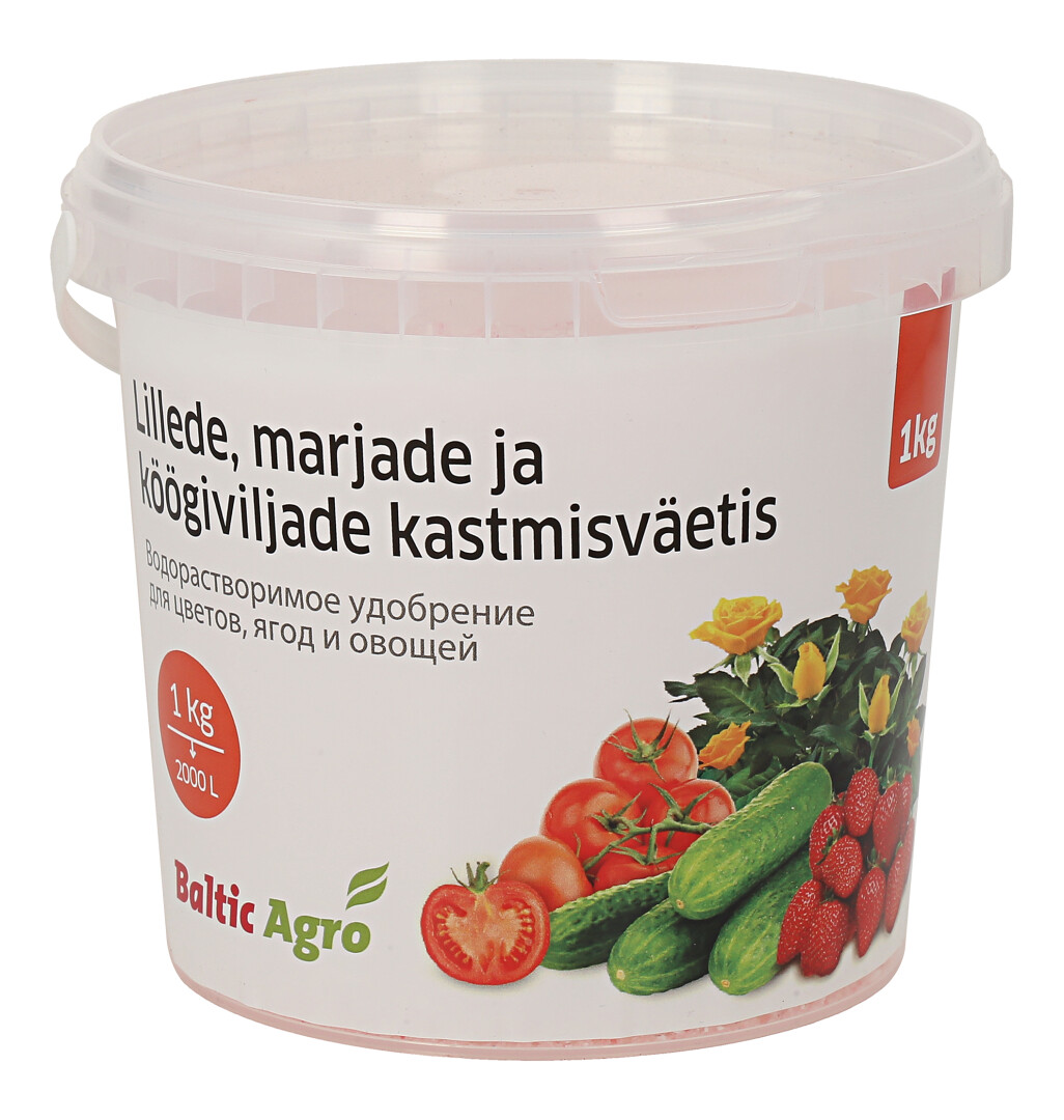 Lillede, marjade, köögiviljade väetis