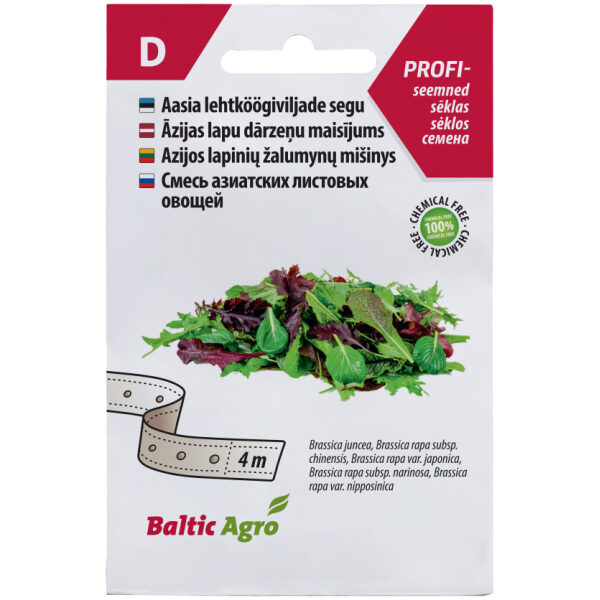 Aasia lehtköögiviljade segu seemnelindil