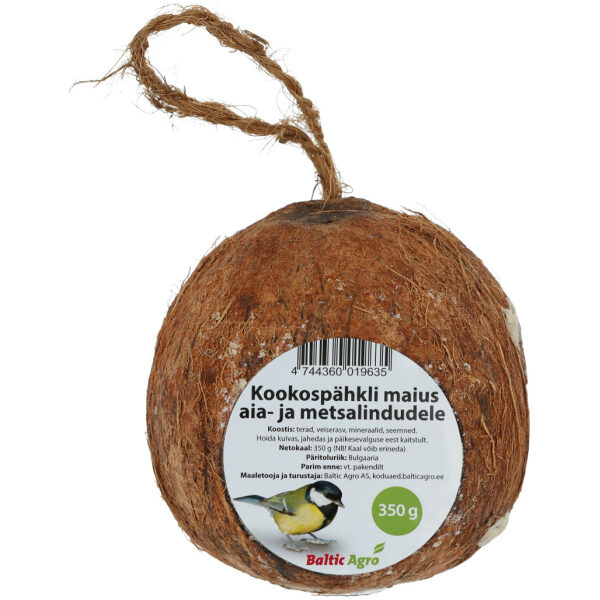 Kookospähklis maius lindudele 350 g