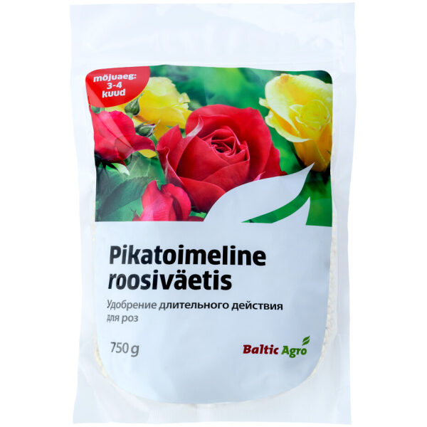 Pikatoimeline roosiväetis 750 g