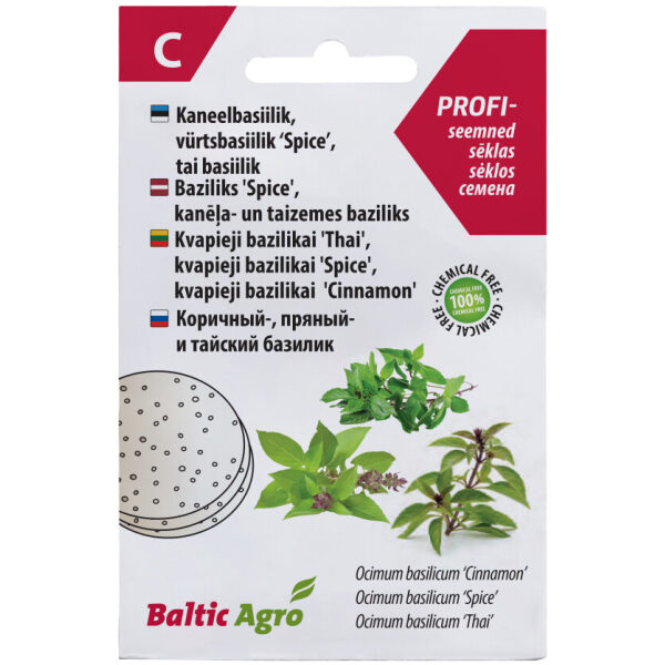 Kaneel-, vürts- ja tai basiiliku kettad
