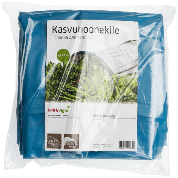 Kasvuhoonekile väikepakk 2,4 x 10 m