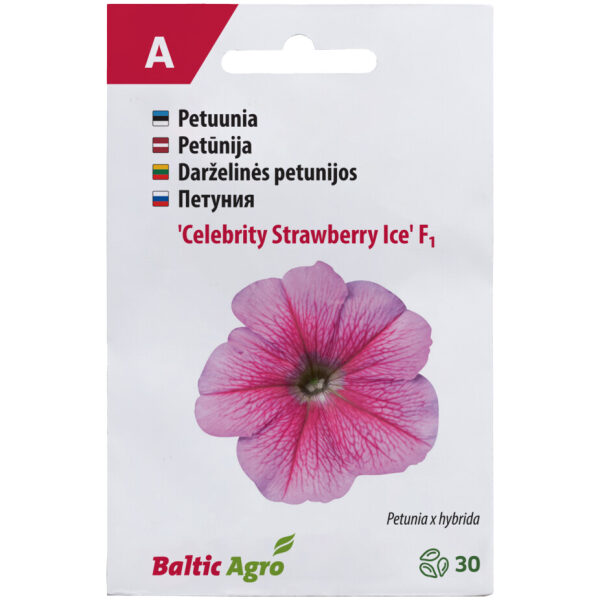 Петуния 'Селебрити Строберри Айс'