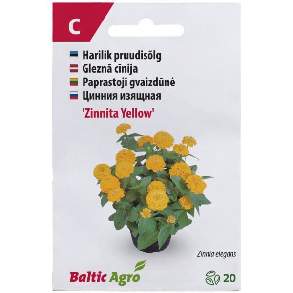 Цинния 'Zinnita Yellow'